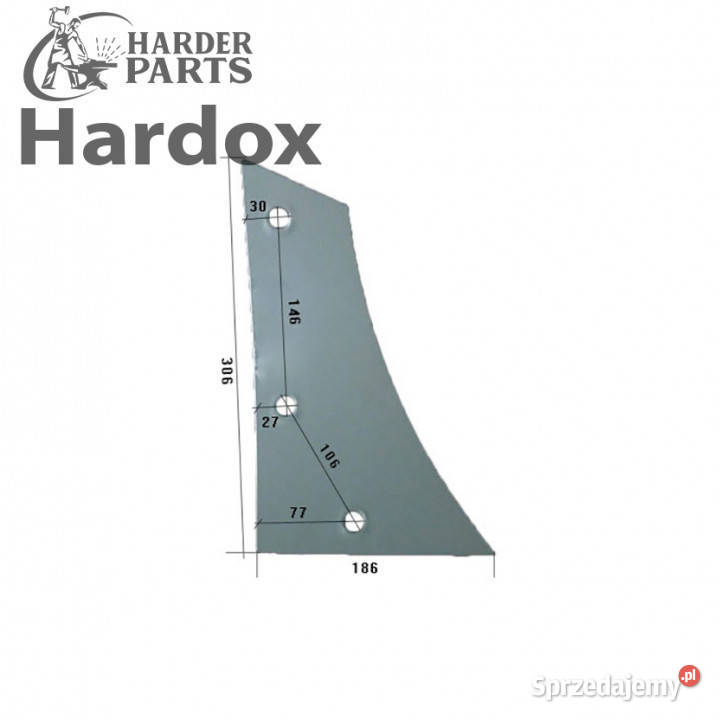Pierś HARDOX 959405P 101121 części do pługa Suwałki