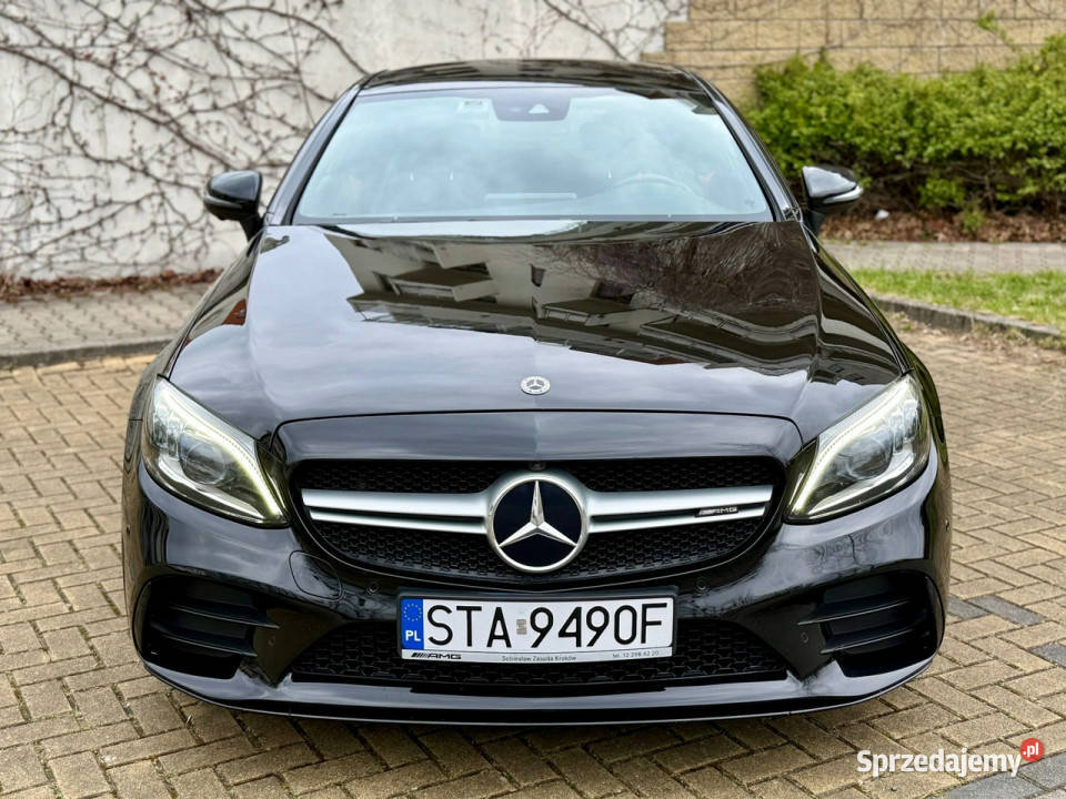 Mercedes C 43 AMG Salon Polska 4Matic Burmester 2996cm3 Samochody osobowe Tarnowskie Góry