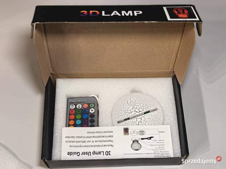 Lampa illusion 3d Nice Dream Gaming zwrocie DPD Pozostałe Inczew
