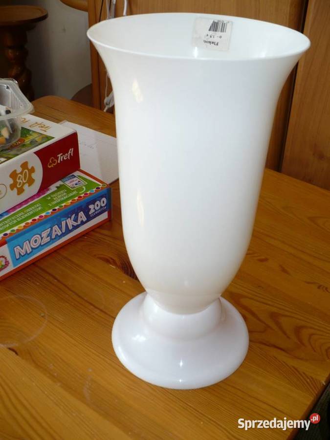 Gazony wazony ozdobne białe 5 sztuk Poznań sprzedam