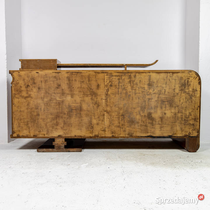 Bufet art deco długa komoda politura orzech Meble Swarzędz
