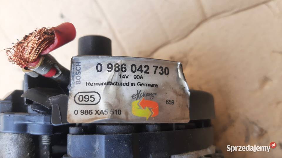 alternator Bosch 90A mercedes c 20 k 0986042730 osobowe Dębno