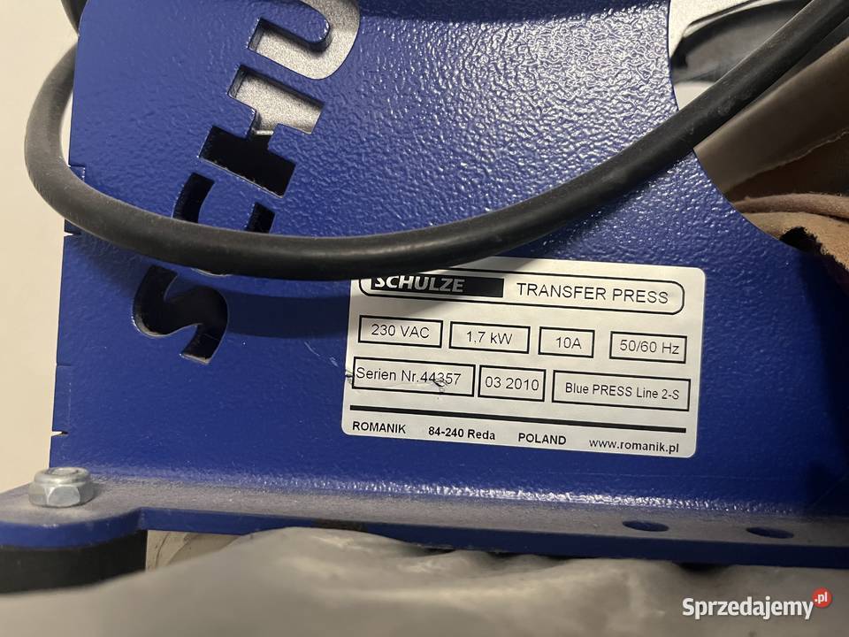 Prasa termotransferowa SCHULZE Blue PressLine S