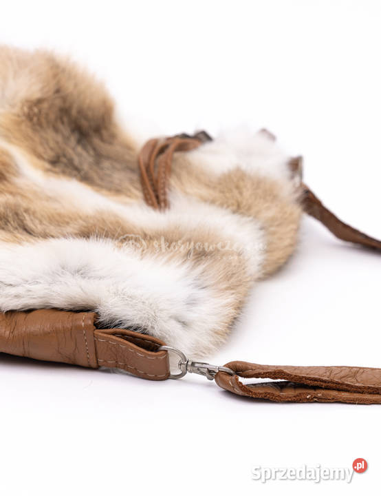 Skórzana torebka futrzana naturalne futro z małopolskie