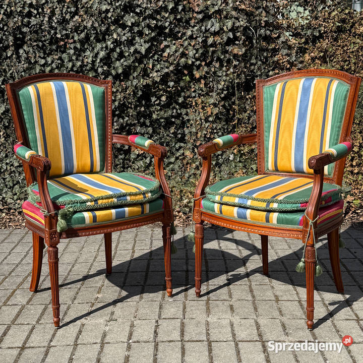 ARTexpert Para Francuskich foteli Ludwik XVI Dobrzany