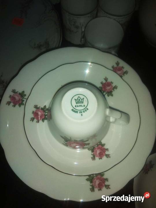 Serwis do kawy Kahla Turyngia Niemcy Datowanie Porcelana i szkło