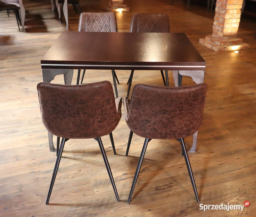 Stół komplet krzeseł WYPOSAŻENIE RESTAURACJI Pszczyna sprzedam