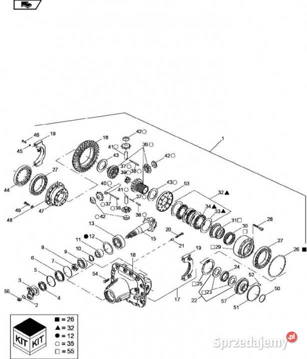 Holland T6090 T6070 Zestaw sprzęgieł 87674568 Jastrzębniki