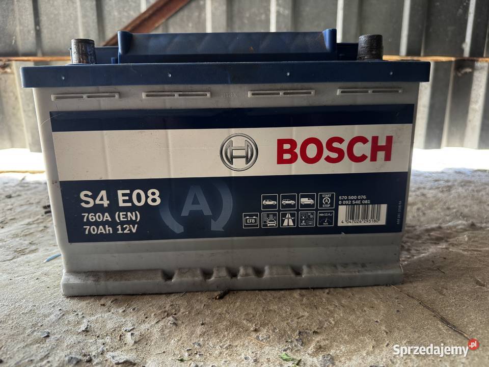 Akumulator samochodowy BOSH EFB 70ah 760a osobowe
