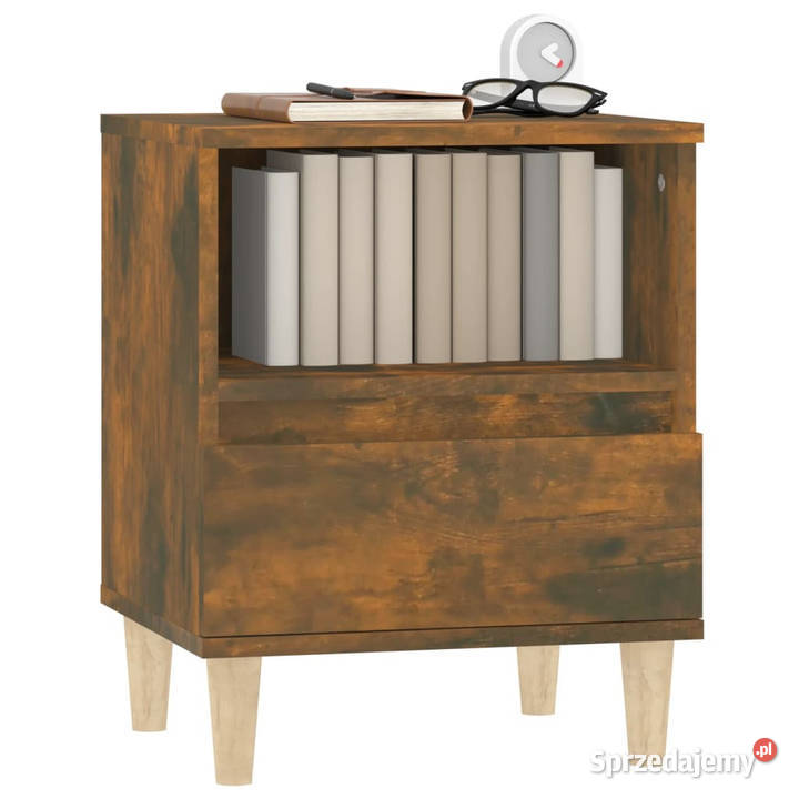 Szafka nocna przydymiony dąb 40x35x50 WM821804 sprzedam