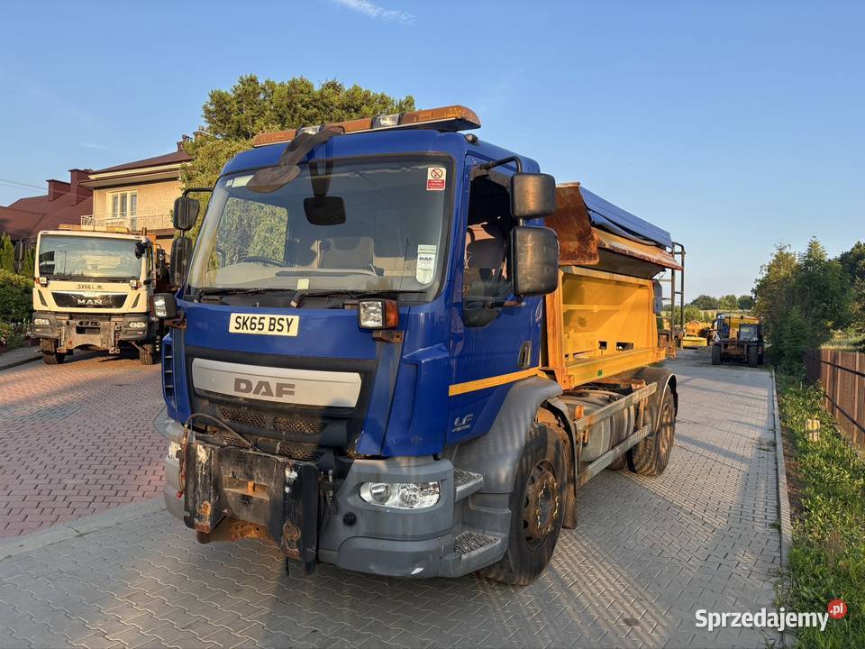 Daf lf250 4x2 schmidt 6m3 piaskarka solarka pług Napęd tylna oś sprzedam