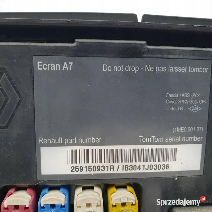 EKRAN WYŚWIETLACZ RADIA NAWIGACJI Renault Megane osobowe Chełm
