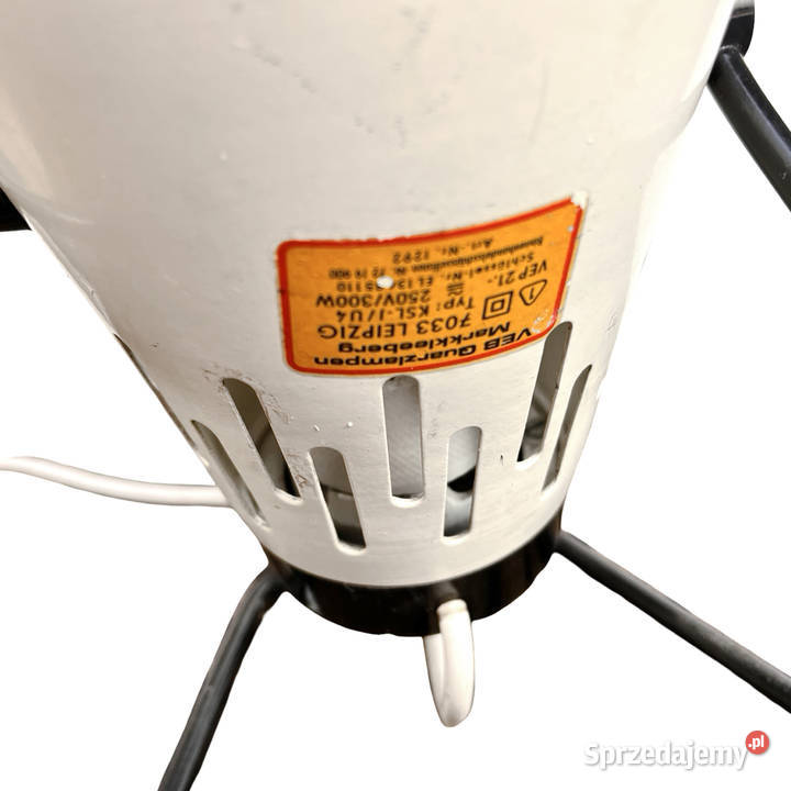 Lampa medyczna grzewcza UV Space Age Niemcy lata mazowieckie Warszawa