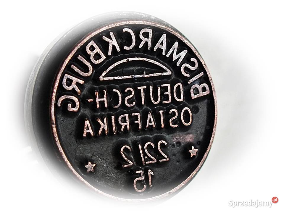 Stara pieczęć Niemcy Deutsh Bismarckburg Żary
