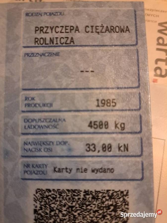 Przyczepa wywrotka Autosan D732 85r Grodków sprzedam
