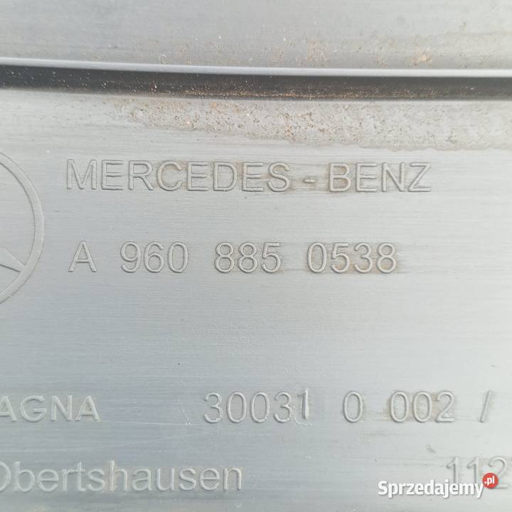 MERCEDES ACTROS MP4 MP5 ZDERZAK NAROŻNIK PRAWY Bieleń