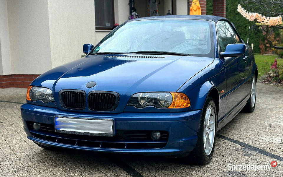 BMW 323 BMW 323i Ci Cabrio 25 170 m52b25 Ładna niebieski sprzedam