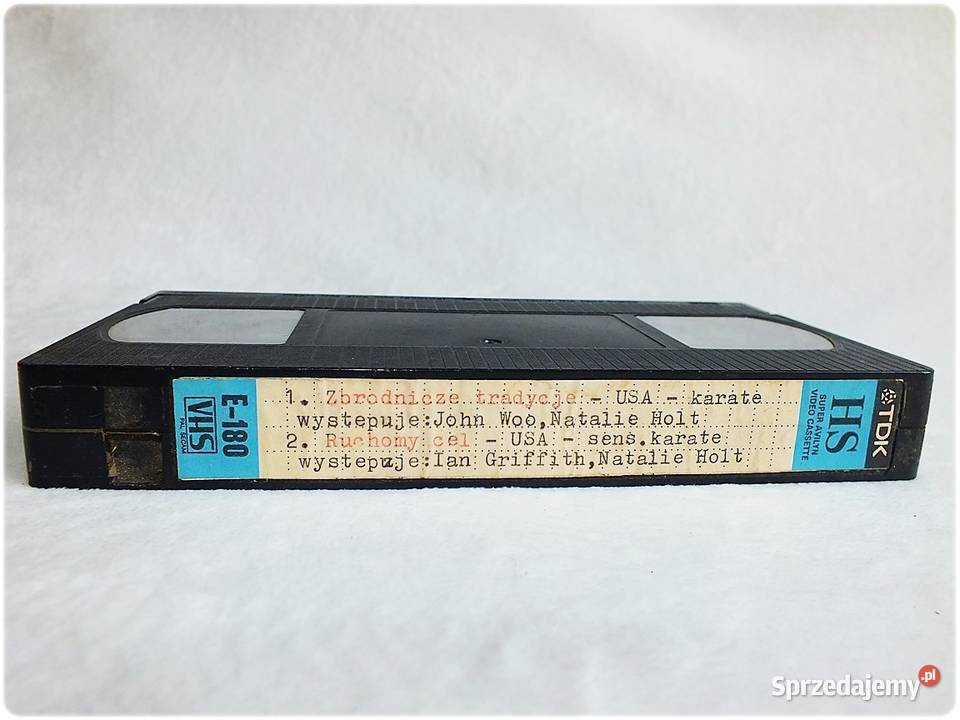 Kaseta VHS KONICA 180 minut Nagrane Filmy Filmy Żary