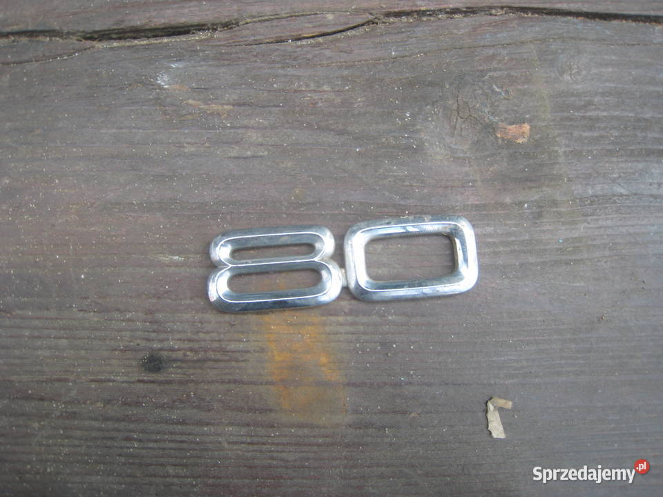 Emblemat klapy tylnej tył audi 80 B4 Rok produkcji 1992 Kraków