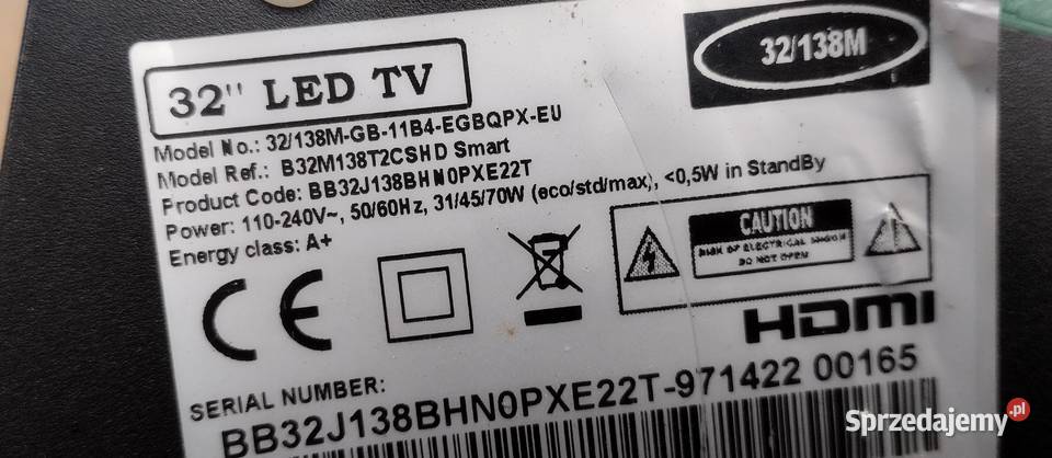 BLAUPUNKT B32M138T2CSHD Smartpłyta główna kujawsko-pomorskie Nakło nad Notecią