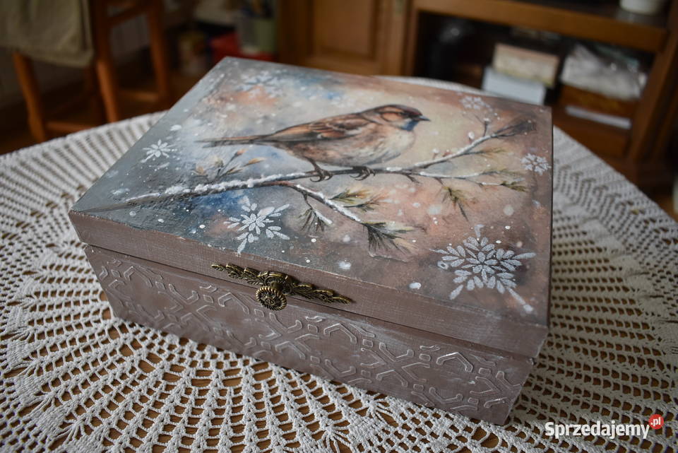 Szkatułka rękodzieło decoupage mazowieckie Warszawa