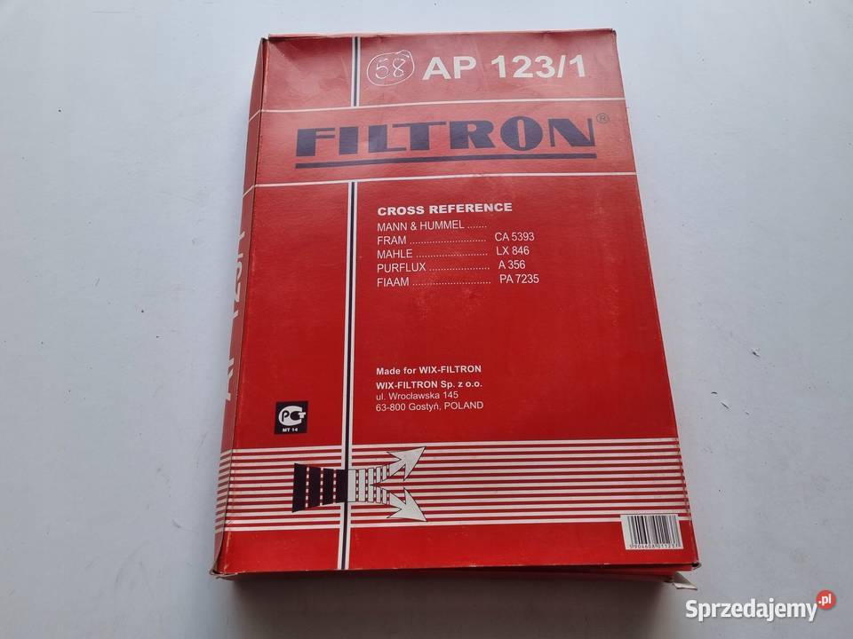 Nissan Primera P10 20 16V FILTR POWIETRZA AP1231 Janów sprzedam