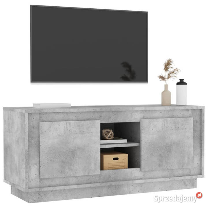Szafka pod TV szarość betonu 102x35x45 WM819864 Warszawa
