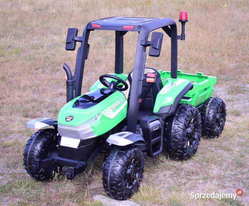 Autko na akumulator OLBRZYMI TRAKTOR Z PRZYCZEPĄ Myszków