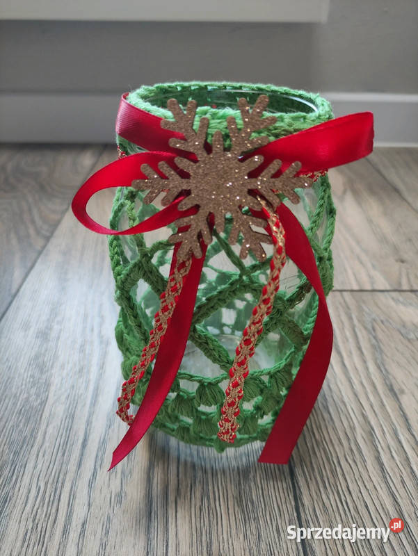 Handmade ozdobny ręcznie zdobiony słoiczek Wronki sprzedam