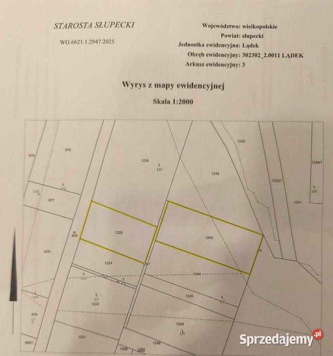 DWIE ŁĄKI W MIEJSCOWOŚCI LĄDEK GMINA LĄDEK wielkopolskie