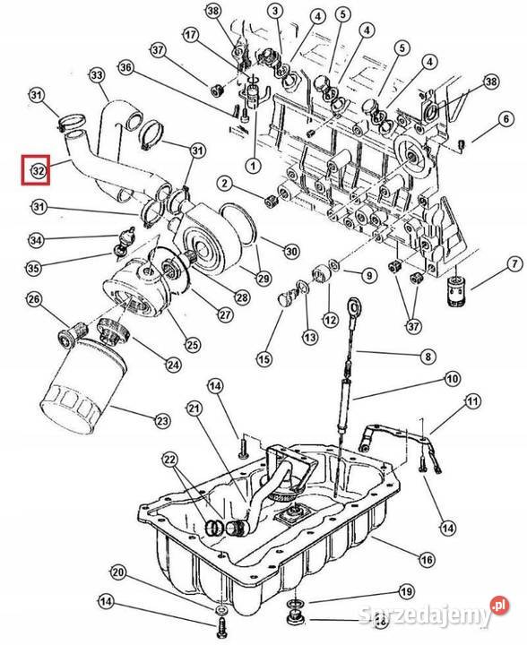 PRZEWÓD CHŁODNICY JEEP LIBERTY 12r 37 ORYGINAŁ