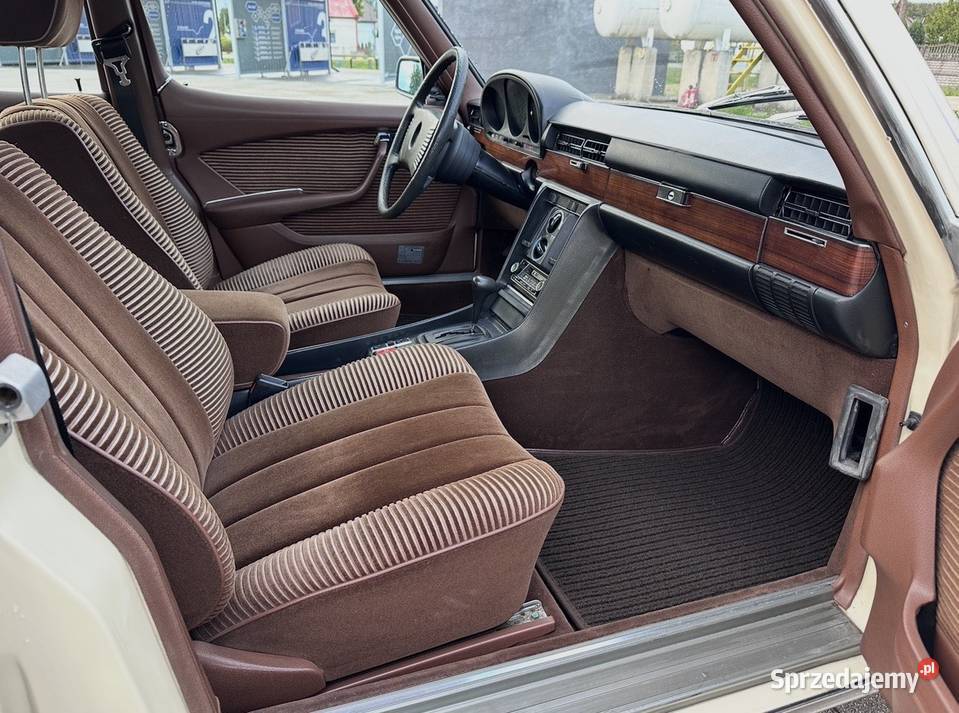 Mercedes S450SE W116 klima Biale Tablice klimatyzacja