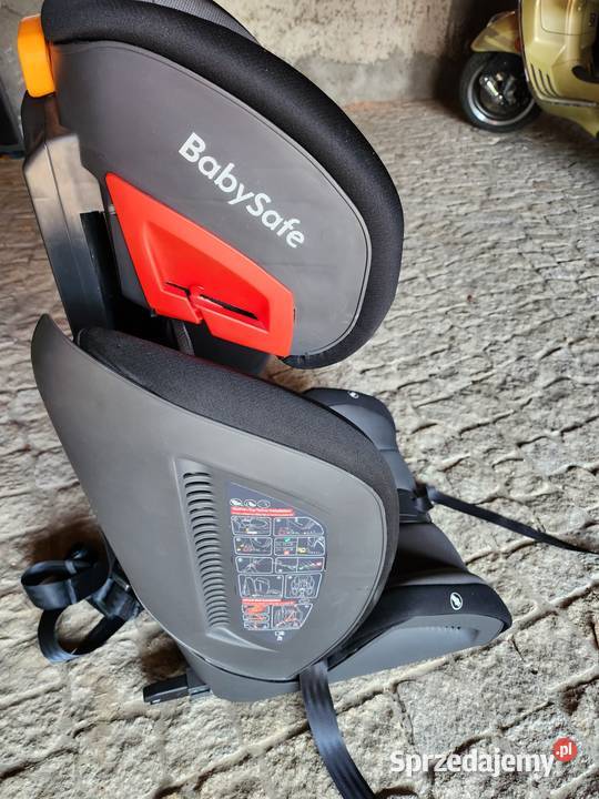 Fotelik do 36 ISOFIX BABY Safe czarnoczerowny Kamionki