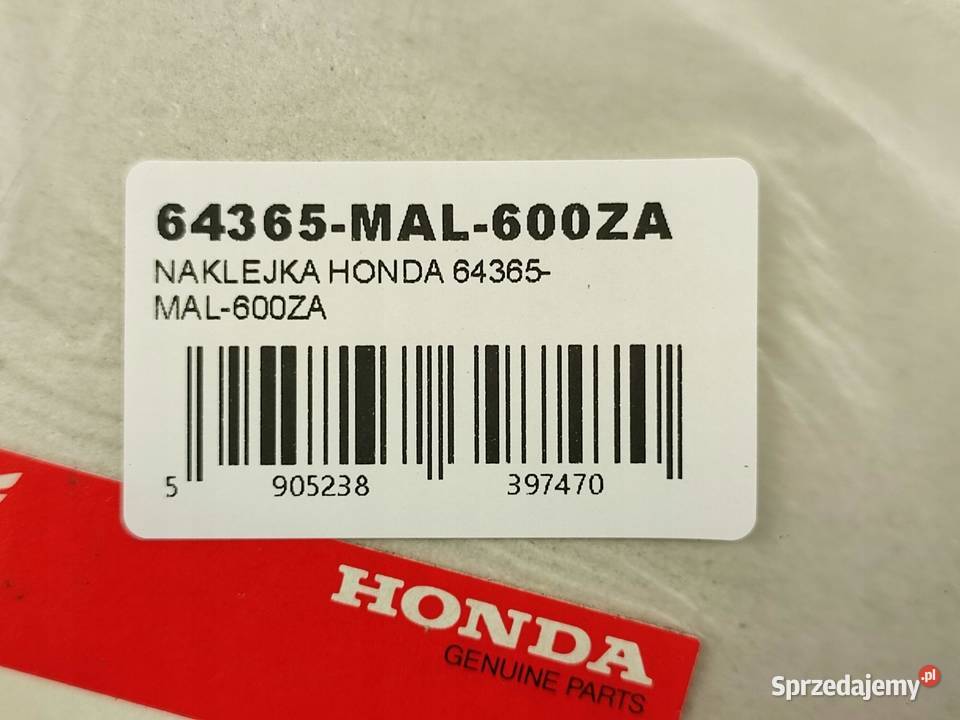 NAKLEJKA LEWY DOLNY BOCZEK HONDA CBR600F