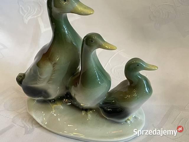 Porcelanowa figurka trzech kaczek NRD GDR Kraków sprzedam