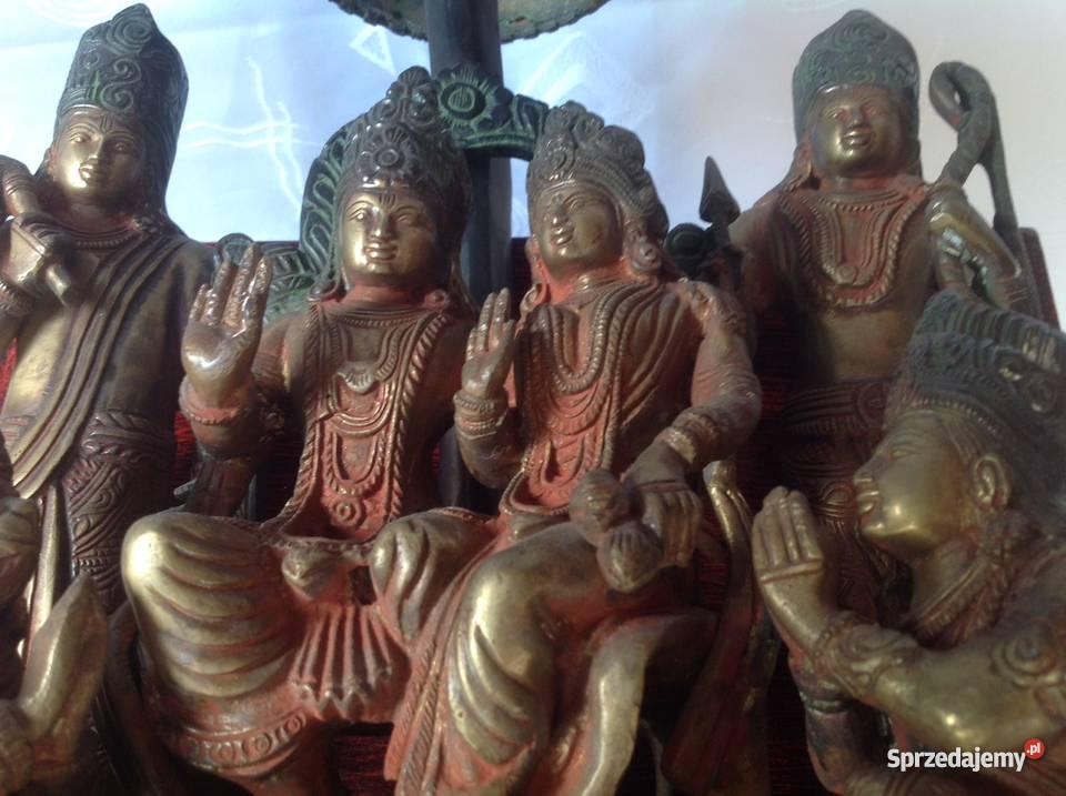 CUDO CIEZKA RZEZBA Z BRAZU HINDUSKI BOG BUDDA z Bystrzyca Kłodzka sprzedam