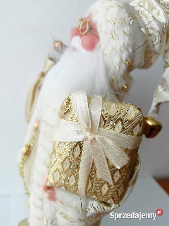 Figurka świąteczna śwMikołaj 30 złoty dekoracja Boże Narodzenie dolnośląskie Trzebnica sprzedam