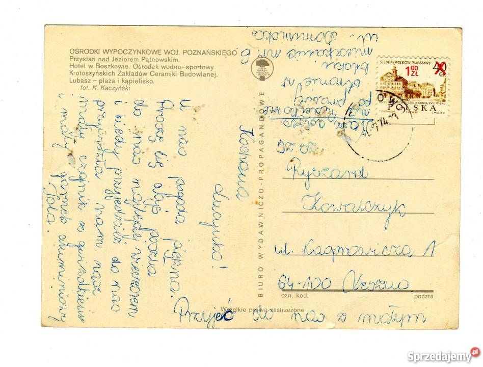 POZNAŃ WOJEWÓDZTWO POZNAŃSKIE POCZTÓWKA Krynki