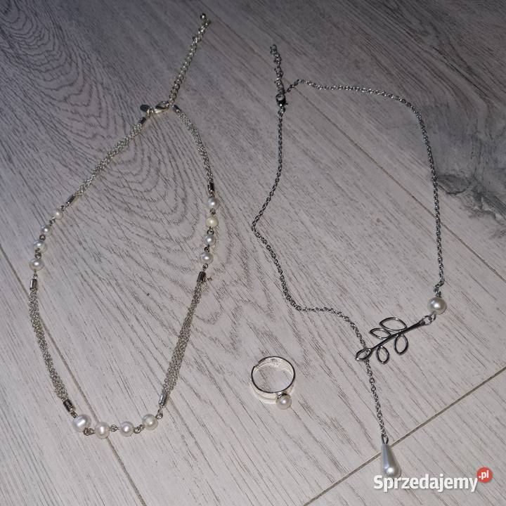 Naszyjniki perełki pierścionek Łódź