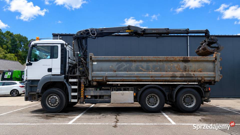 Wywrotka 6x6 z dzwigiem bordmatic Man Tgs mazowieckie Warszawa