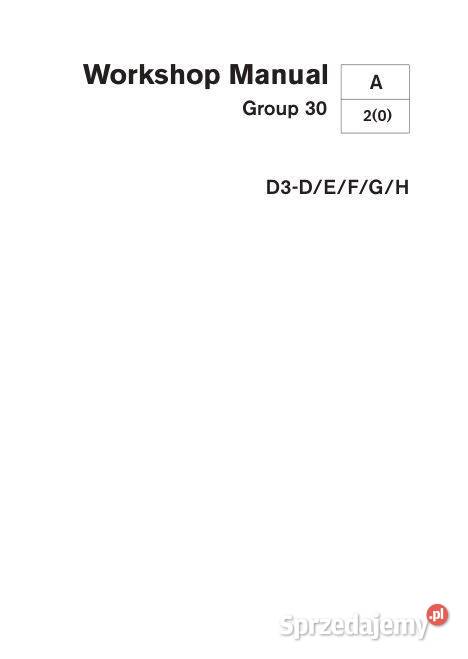 Volvo D3 D33 silnik instrukcja naprawy Kielce