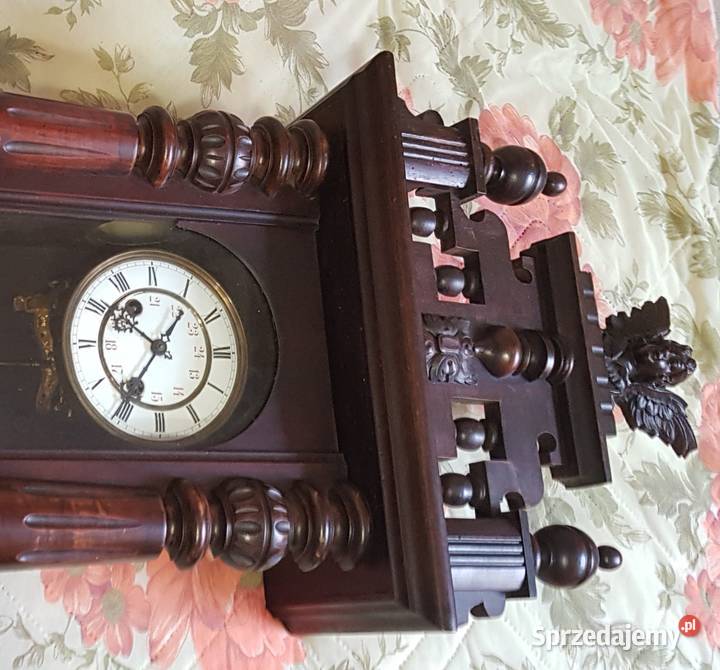 Stary Zegar Carl wernerOk1900rRegulator Antyki Ciasna