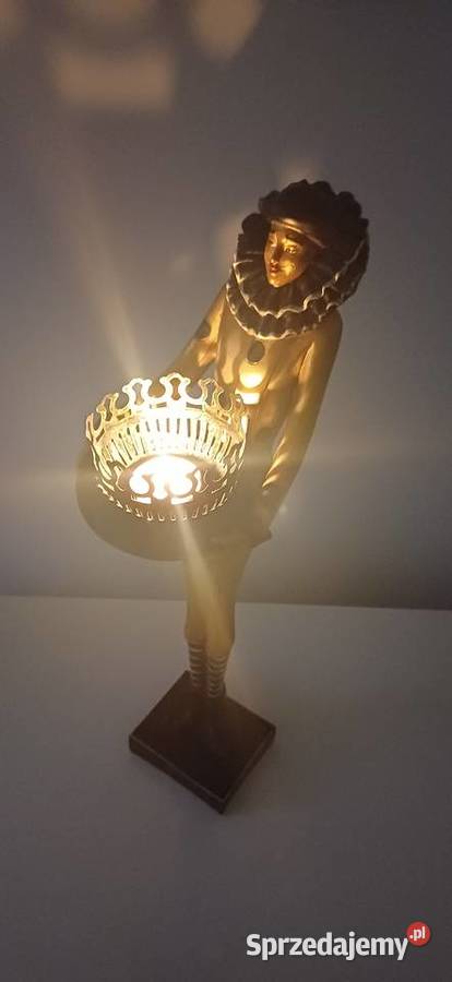 Disajnerski Świecznik 51 arlekin pierot Pozostałe Warszawa