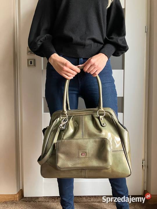 Duża piękna skórzana torebka Sagan polska Dla kobiet Nisko sprzedam