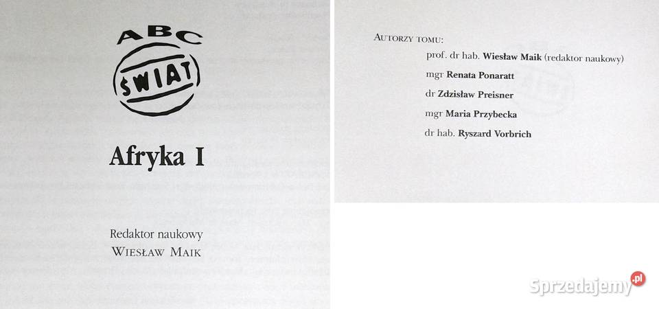 ABC Świat Afryka I Wiesław Maik Chełm