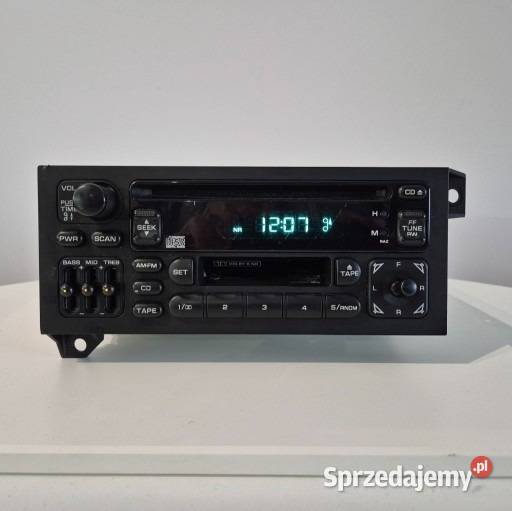 Unikatowe radio JEEP ZJ 9298 na płyty i kasety osobowe
