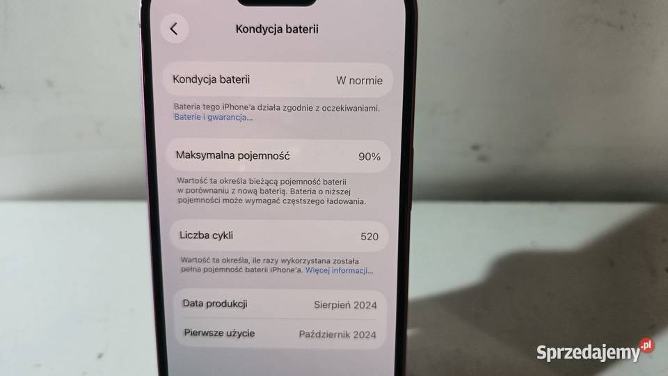 Smartfon APPLE iPhone 16 8128GB Katowice