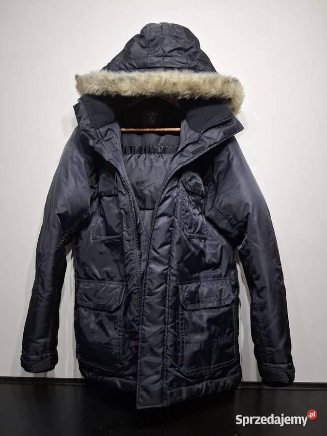 LOGG S ciepła zimowa puchowa kurtka czarny