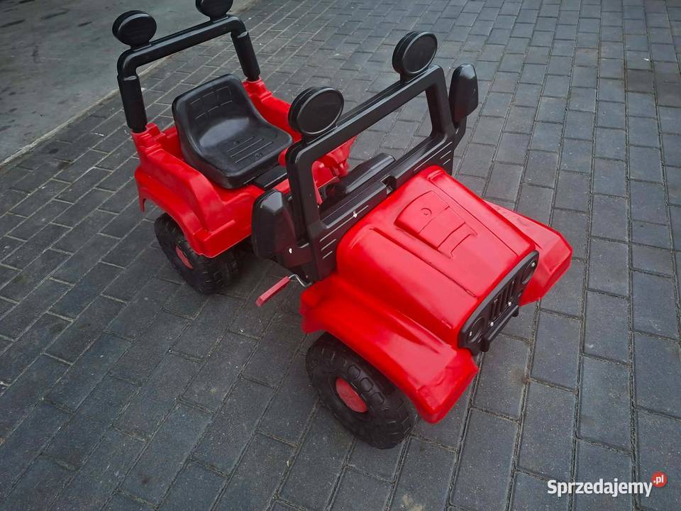 Czerwony jeep auto na pedały Białystok