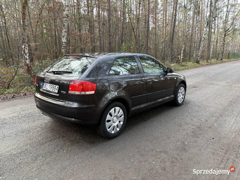 Audi A3 8P 19tdi 2005 zarejestrowane nowe welurowa tapicerka Jelcz-Laskowice